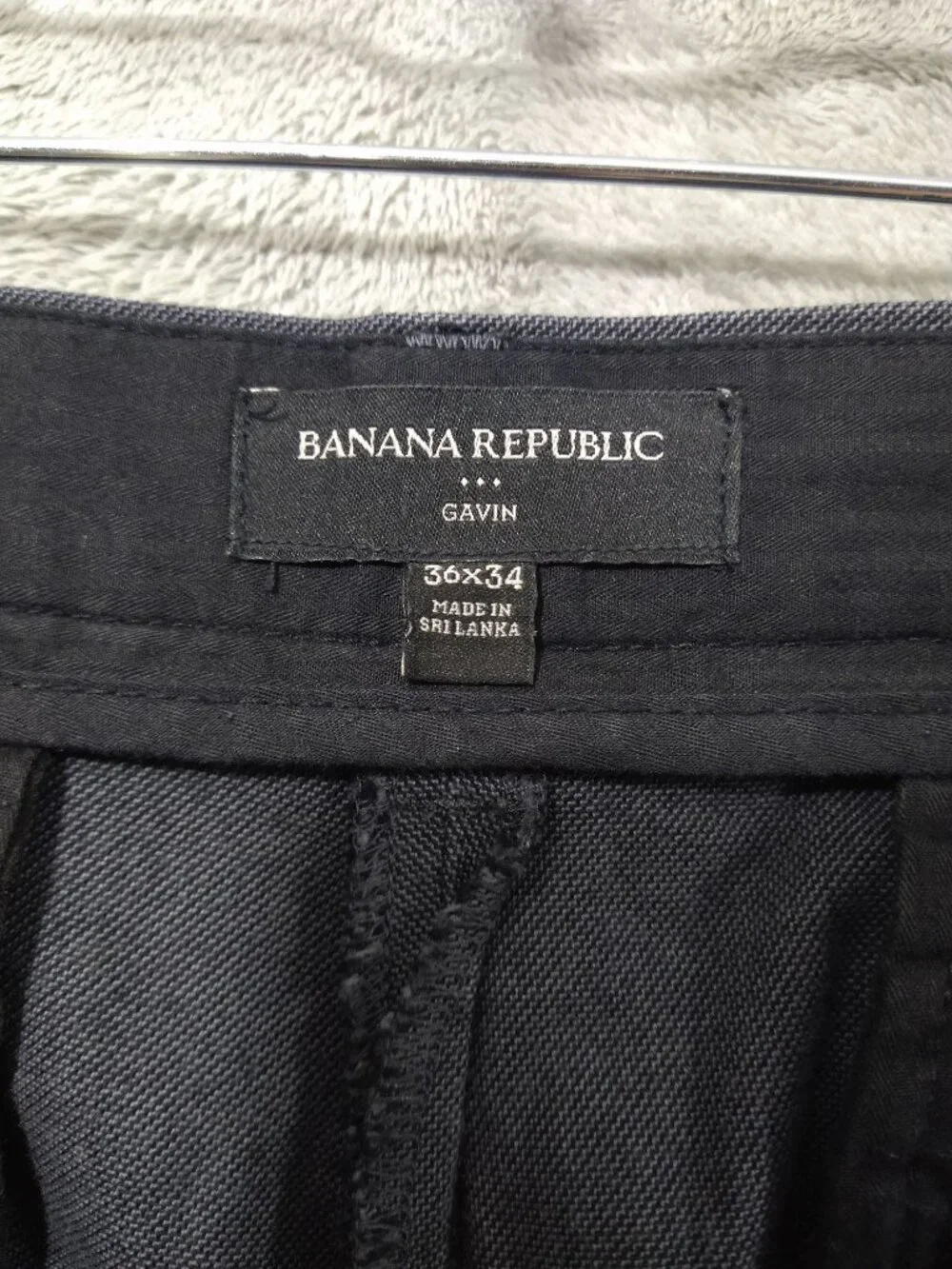 Banana Republic Pants Mens 36x34 Blue Gavin Chino Straight Leg Cotton Preppy